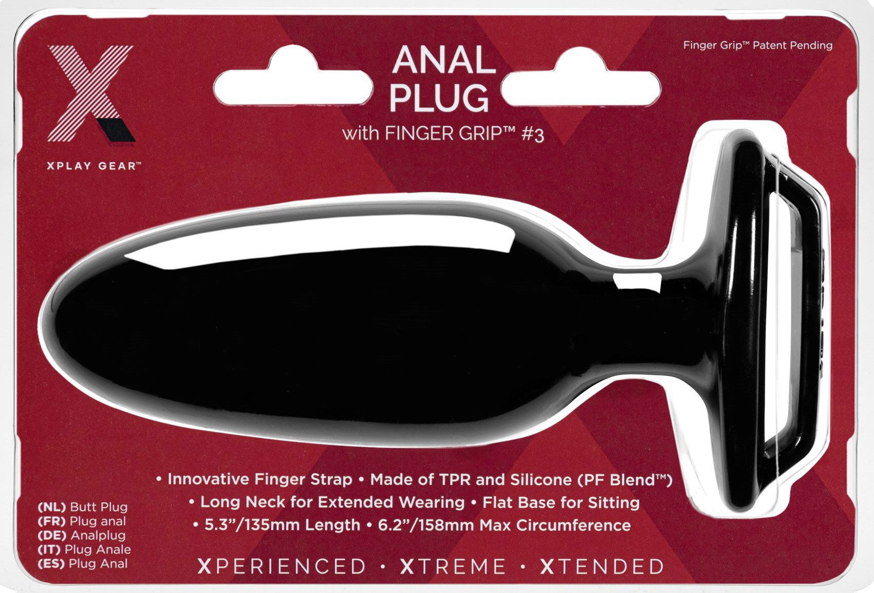 Xplay Finger Grip Plug 3L > Anal Range > Butt Plugs - Tophatter Daily Deals