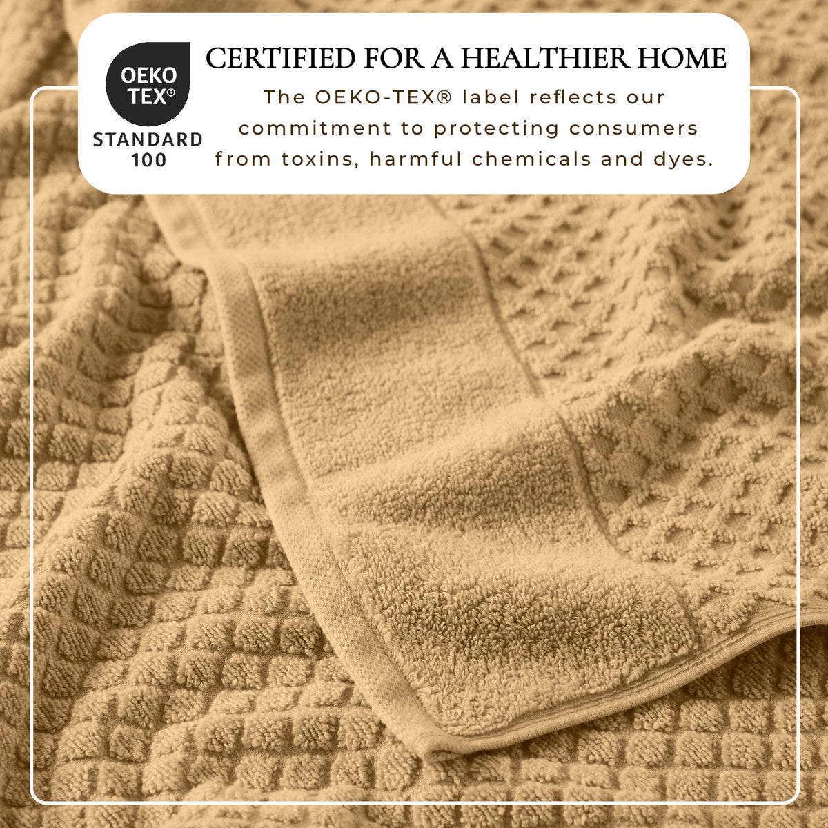 Cotton Diamond Waffle Weave Bath Towel Set - Grayson Collection Bath - Tophatter Daily Deals