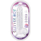 Cotton Candy Glitter Boy 6.5 Inch Clear Suction Cup Dildo > Dildos > Realistic Dildos - Tophatter Daily Deals