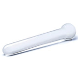 Glas 7 Inch Straight Clear Glass Dildo with Bulbous Handle and Luxury Satin Storage Bag > Glass > Dildos - Tophatter Daily Deals