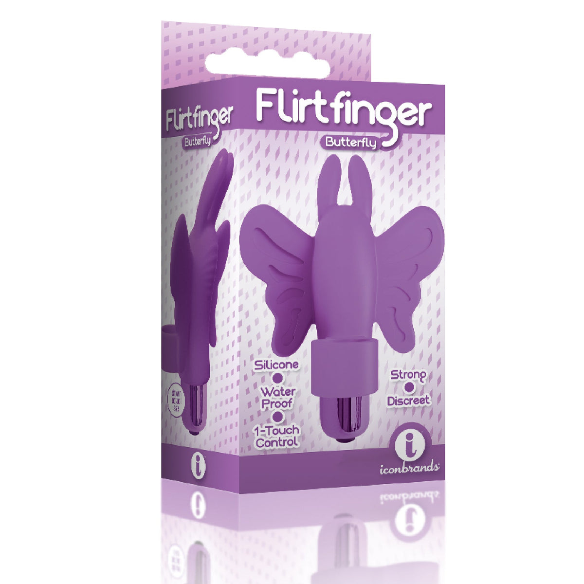 Flirt Finger Butterfly Silicone Vibrator for Clit Stimulation > Vibrators > Finger Vibrators - Tophatter Daily Deals