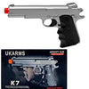 Silver Metal Edition K7 FPS-200 Spring Airsoft Pistol Collectible Weapons - Tophatter Daily Deals