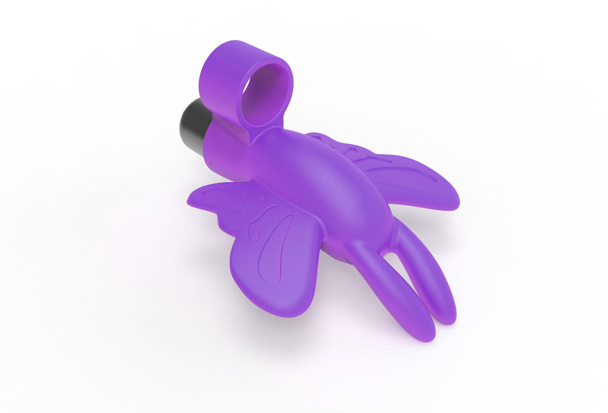 Flirt Finger Butterfly Silicone Vibrator for Clit Stimulation > Vibrators > Finger Vibrators - Tophatter Daily Deals