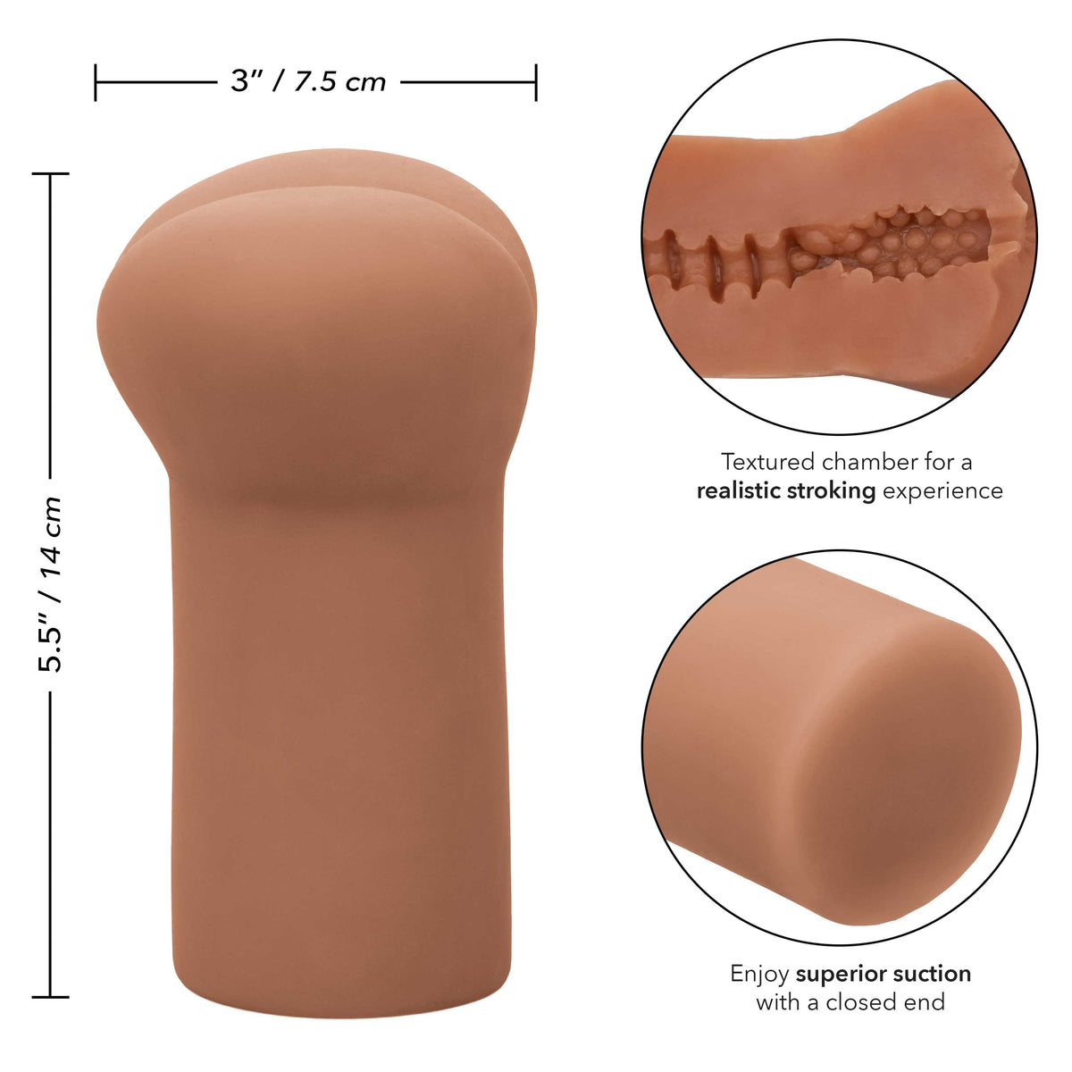Cheap Thrills The Rookie Compact Flesh Tone Stroker 5.5 Inch with Multi-Textured Chamber and Closed-End Design > Sex Toys For Men > Masturbators > Manual - Tophatter Daily Deals