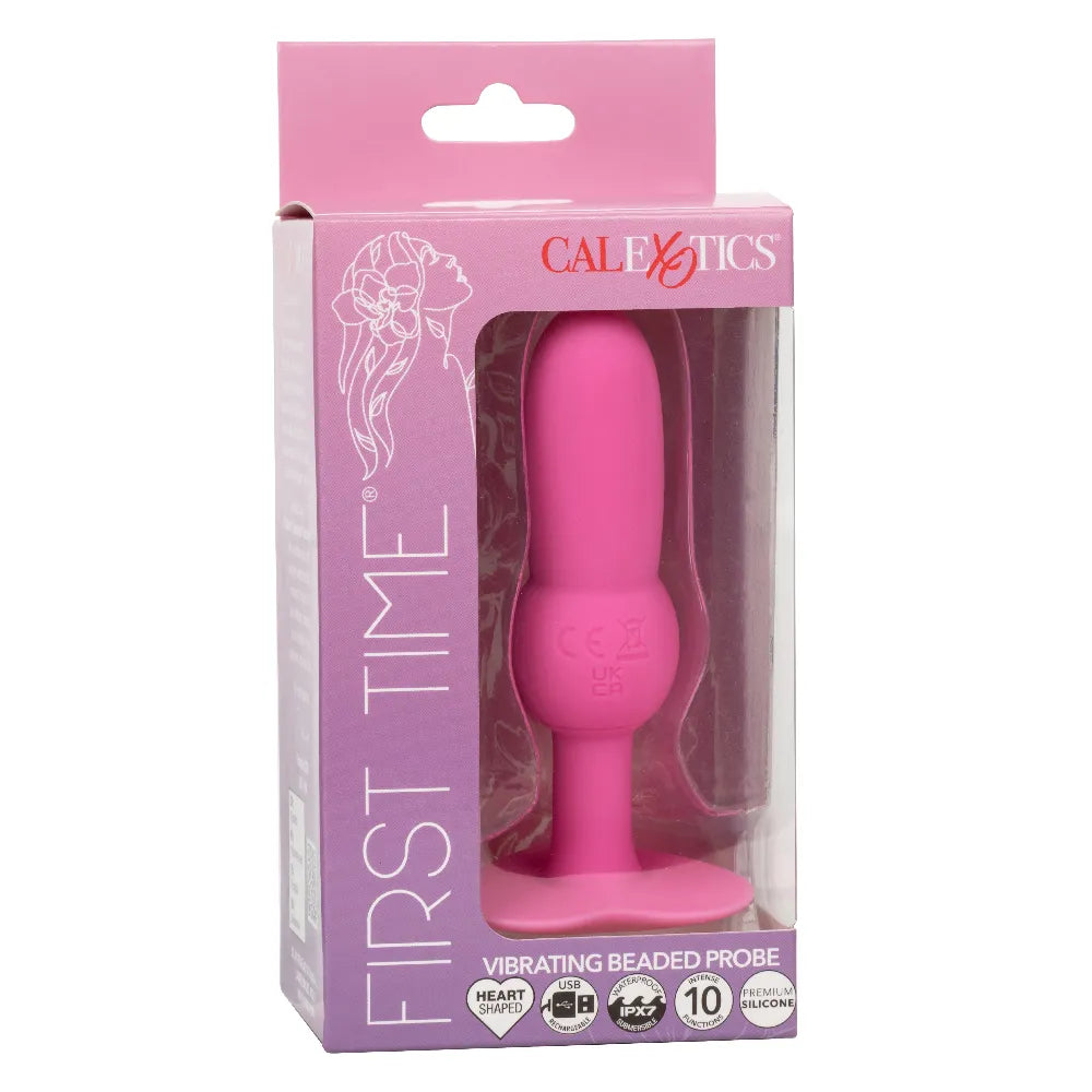 First Time Vibrating Beaded Probe – 3.7" Beginner Vibrator > Anal Range > Anal Probes - Tophatter Daily Deals