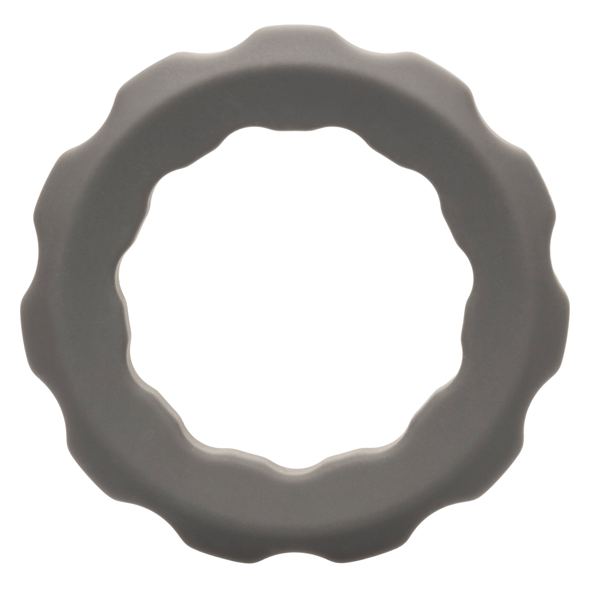 Alpha Liquid Silicone Erect Ring Stretchy Comfortable Gray Beaded Design > Cock Ring > Single - Tophatter Daily Deals
