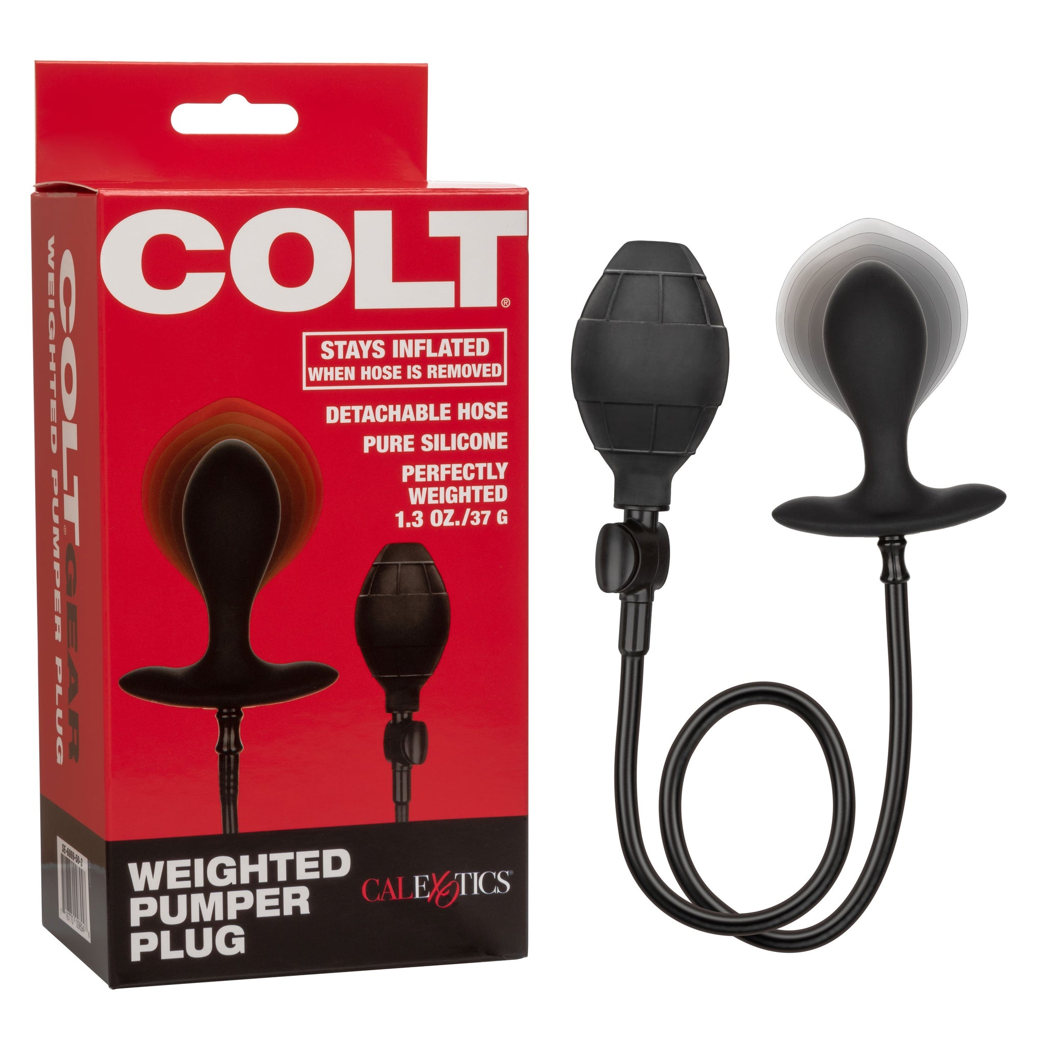 Colt Weighted Pumper Plug – Inflatable Anal Plug for Men > Anal Range > Tunnel and Stretchers - Tophatter Daily Deals