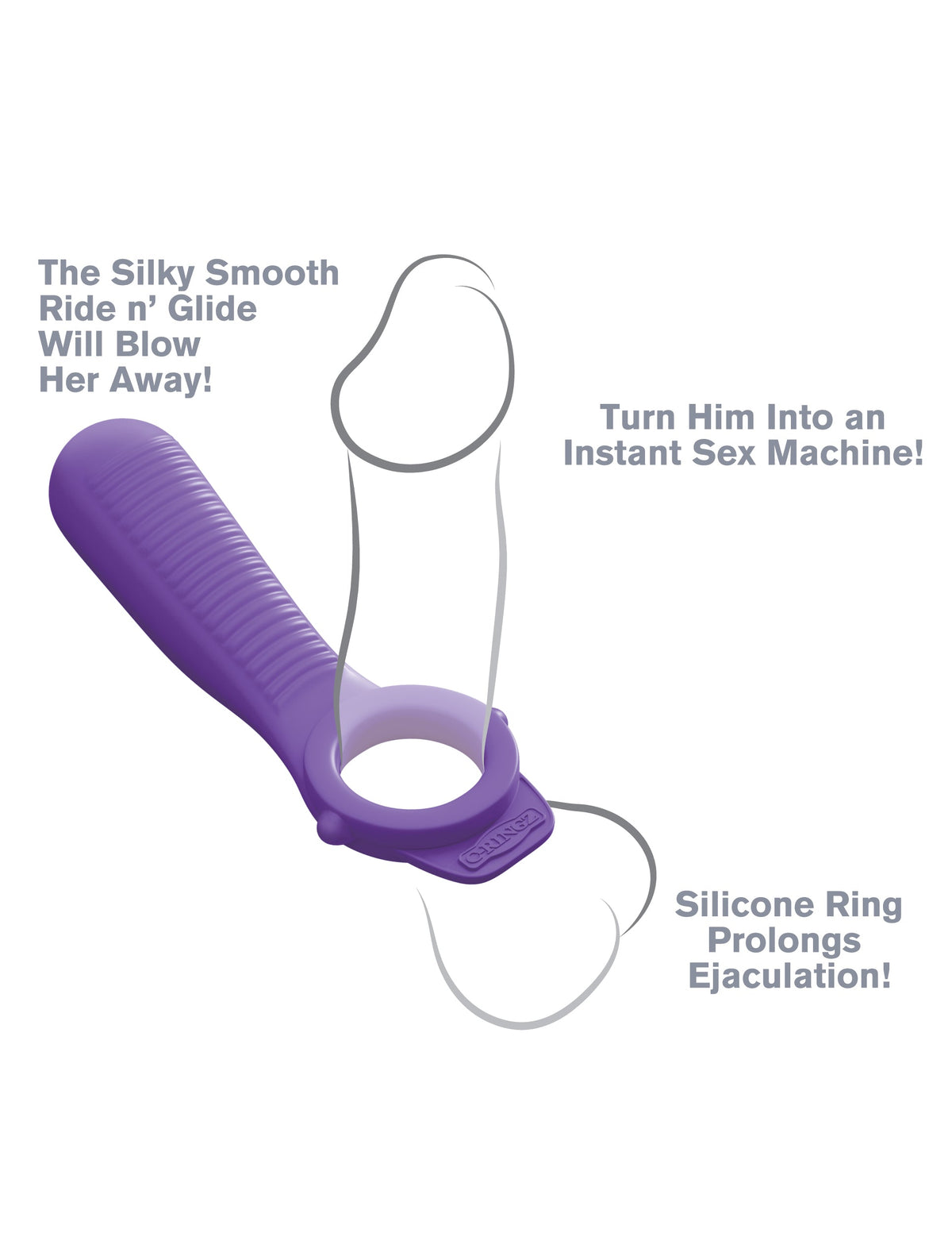 Fantasy C-Ringz Ride N Glide Couples Ring – Silicone Vibrating Couples Ring > Sex Toys > Couples Toys - Tophatter Daily Deals