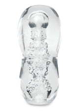 Zolo Gripz Dotted Clear – Squeezable Stroker > Sex Toys For Men > Masturbators > Manual - Tophatter Daily Deals