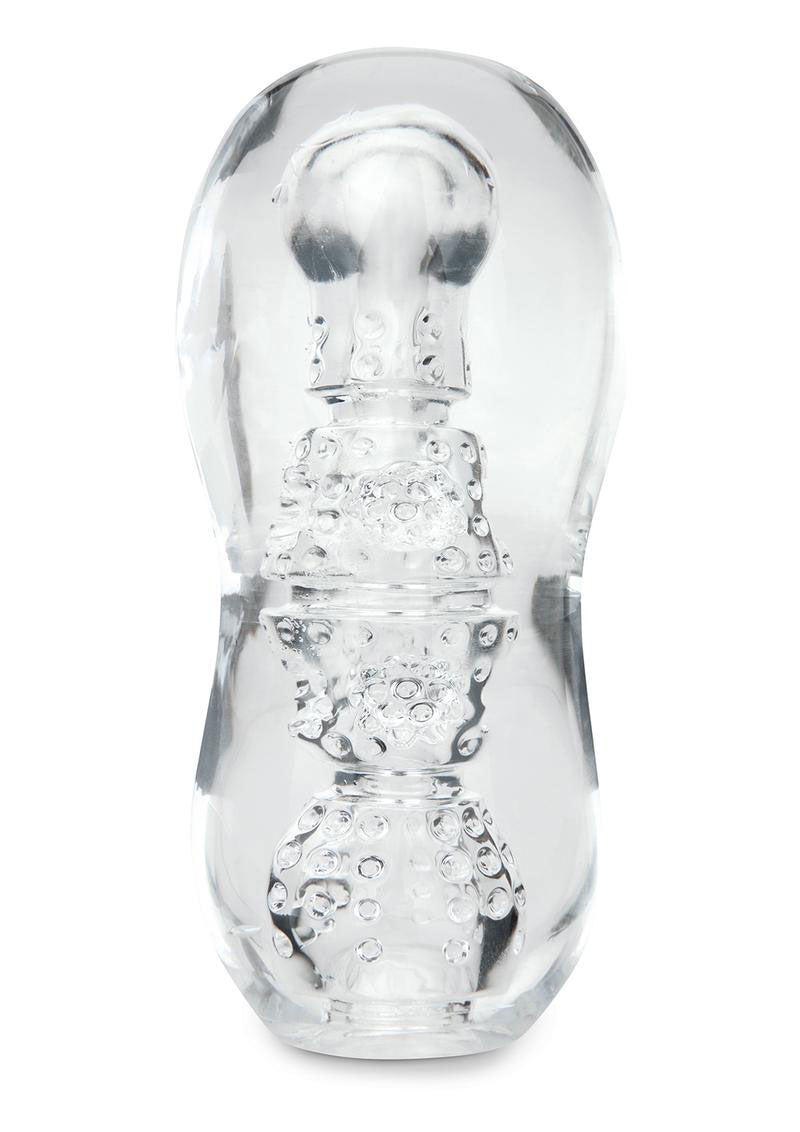 Zolo Gripz Dotted Clear – Squeezable Stroker > Sex Toys For Men > Masturbators > Manual - Tophatter Daily Deals