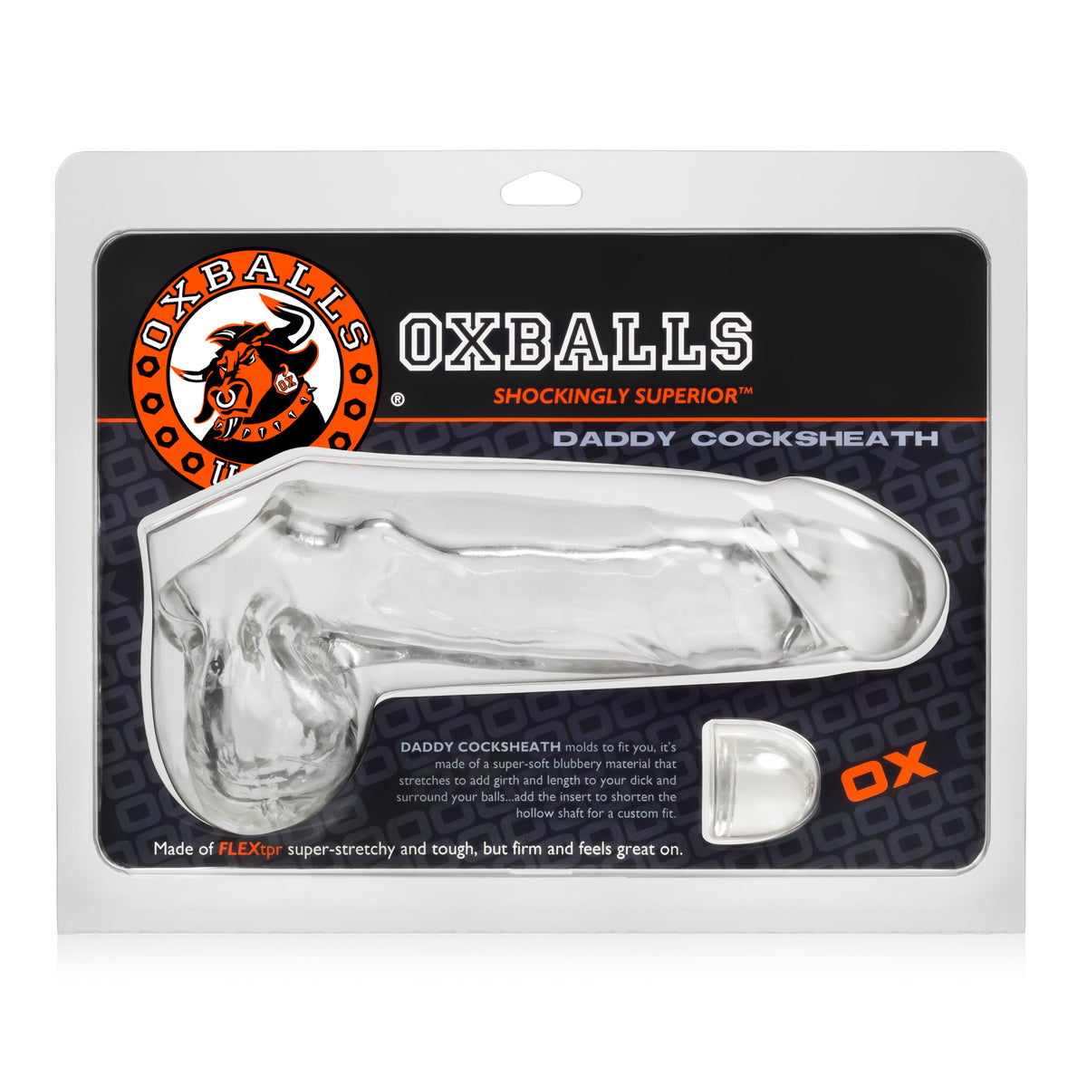 Daddy Cocksheath w Balls Clear 10 Inch Length > Sex Toys For Men > Penis Sleeves - Tophatter Daily Deals