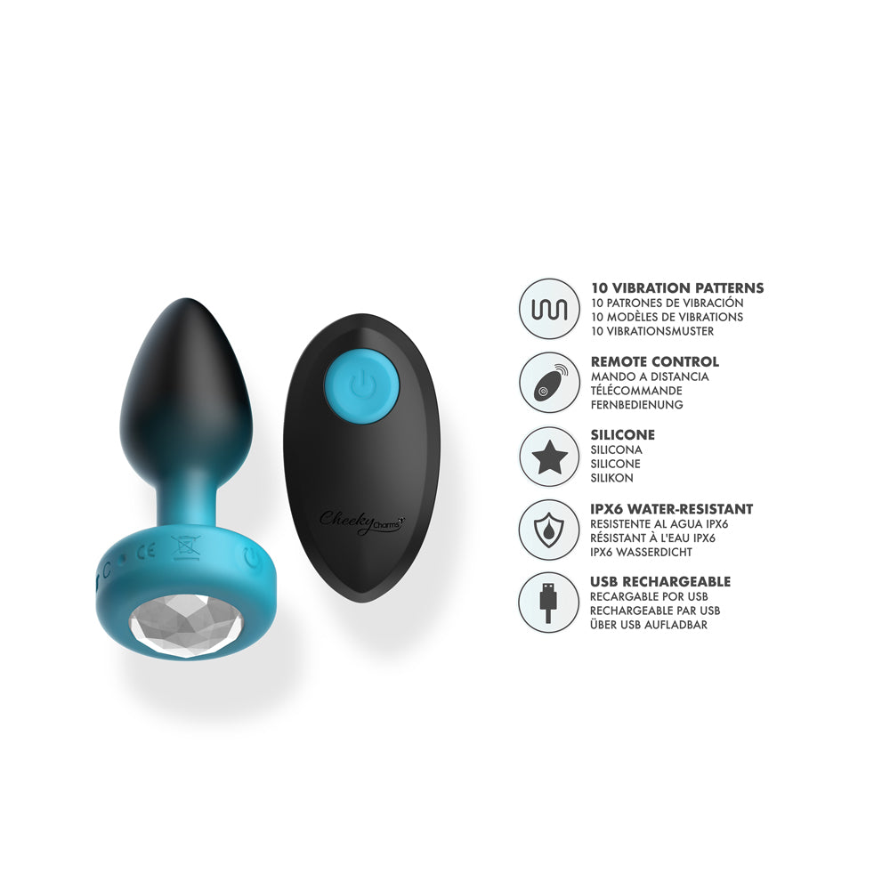 Cheeky Charms Eluxe Vibrating Small Anal Plug – Remote-Controlled Silicone Plug > Anal Range > Vibrating Butt Plugs - Tophatter Daily Deals