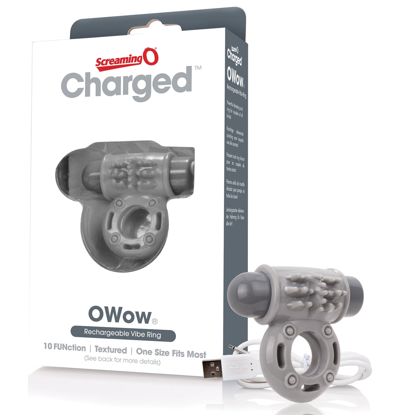 O Wow Ring – Rechargeable Vibrating Cock Ring with 10 Vibration Functions > Cock Ring > Vibrating - Tophatter Daily Deals