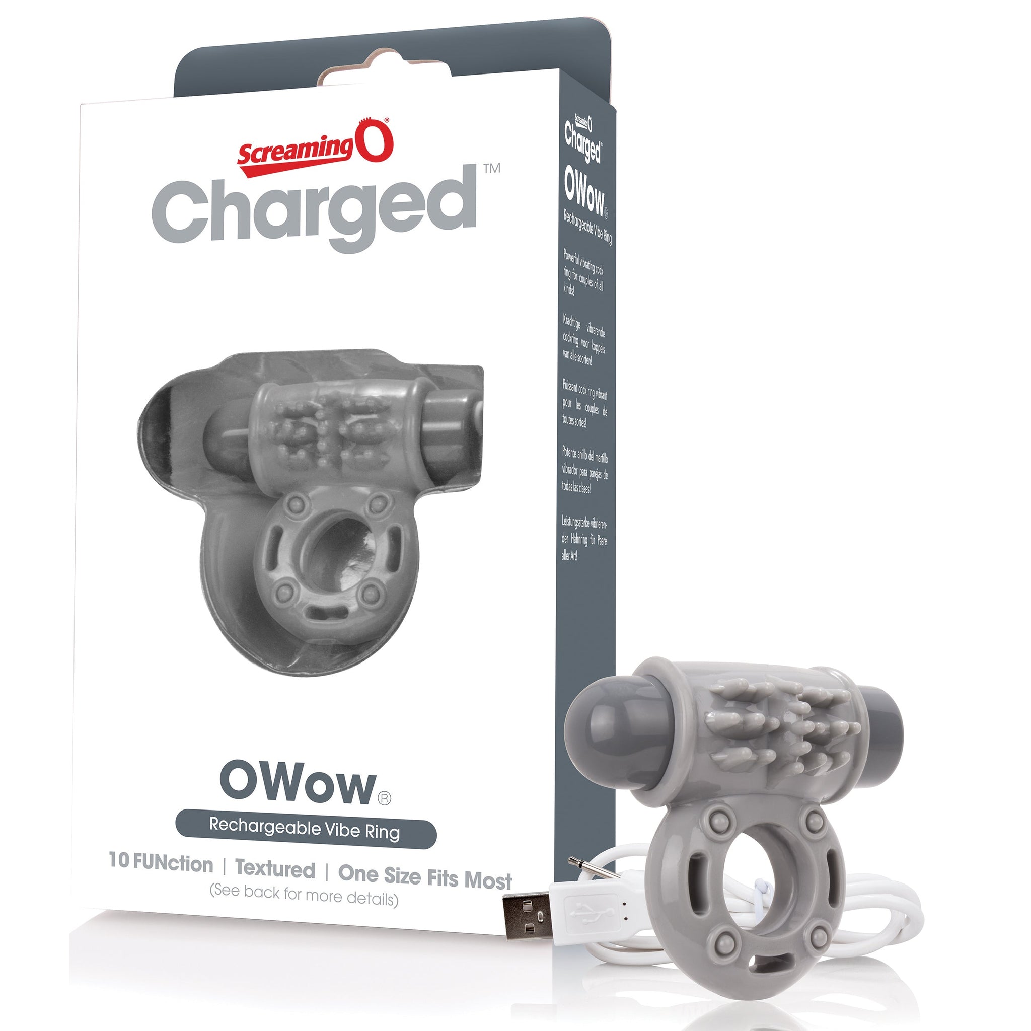 O Wow Ring – Rechargeable Vibrating Cock Ring with 10 Vibration Functions > Cock Ring > Vibrating - Tophatter Daily Deals