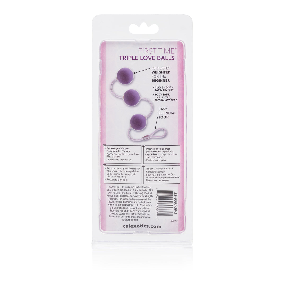 First Time Love Balls Triple Lover Purple Set with 1.25 Inch Smooth Weighted Kegel Balls > Sex Toys For Ladies > Kegel Exercise - Tophatter Daily Deals
