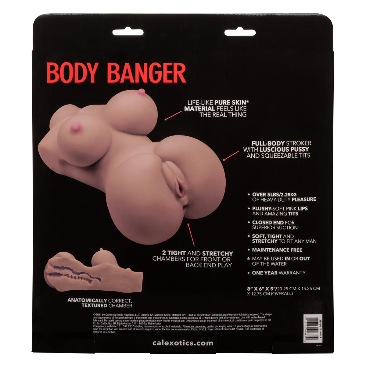 Stroke It Body Banger Male Masturbator Real Flesh Brown > Sex Toys For Men > Masturbators > Manual - Tophatter Daily Deals