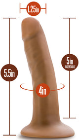 Dr. Skin Dr. Lucas (Mocha) – 5 Inch Silicone Dong With Suction Cup > Dildos > Realistic Dildos - Tophatter Daily Deals