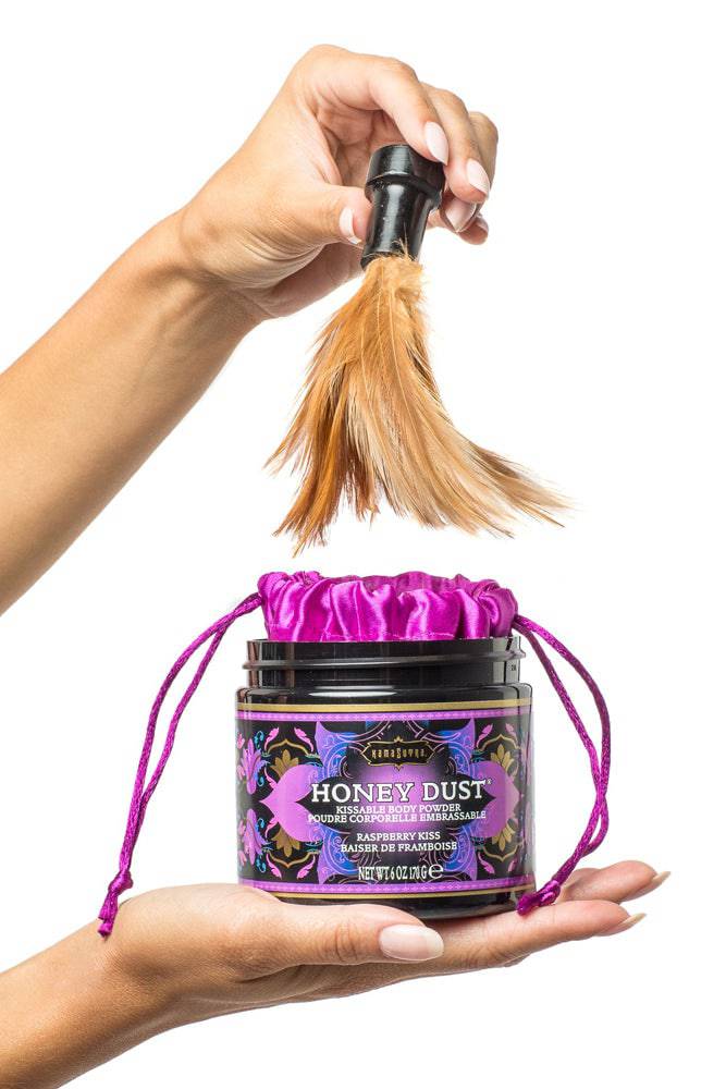 Kama Sutra - Honey Dust Body Powder - Assorted Sizes & Flavors Raspberry Kiss 6oz - Tophatter Daily Deals