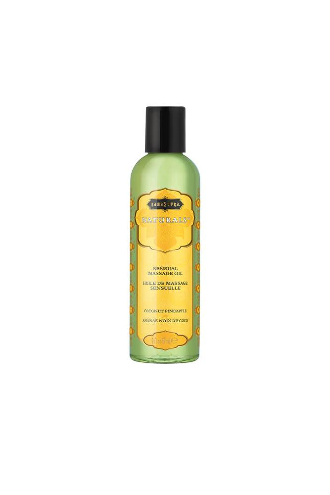 Kama Sutra - Natural Massage Oil - 2oz - Assorted Scents Coconut Pineapple Liquid - Tophatter Daily Deals