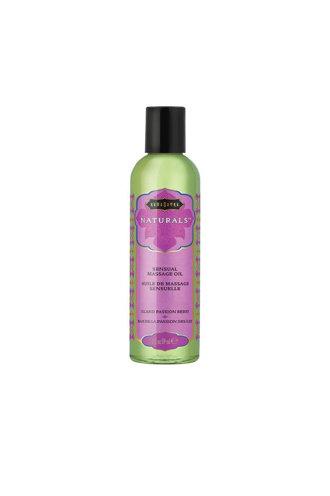 Kama Sutra - Natural Massage Oil - 2oz - Assorted Scents Island Passion Berry Liquid - Tophatter Daily Deals