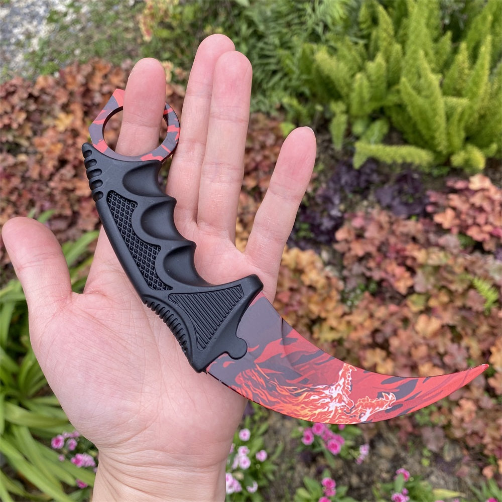 Global Offensive Game Balisong Karambit Blunt Blade Trainer Replica Roar Karambit - Tophatter Daily Deals