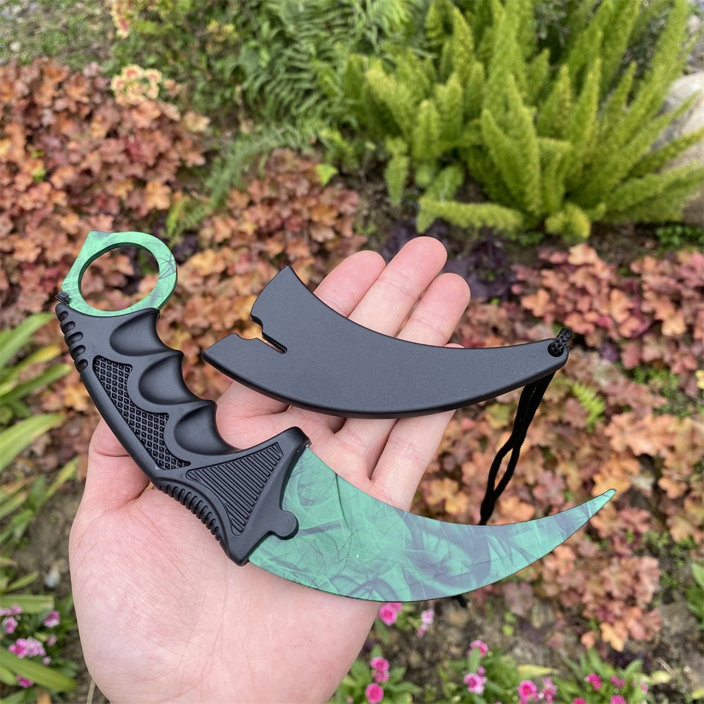Global Offensive Game Balisong Karambit Blunt Blade Trainer Replica Gamma Doppler Karambit - Tophatter Daily Deals