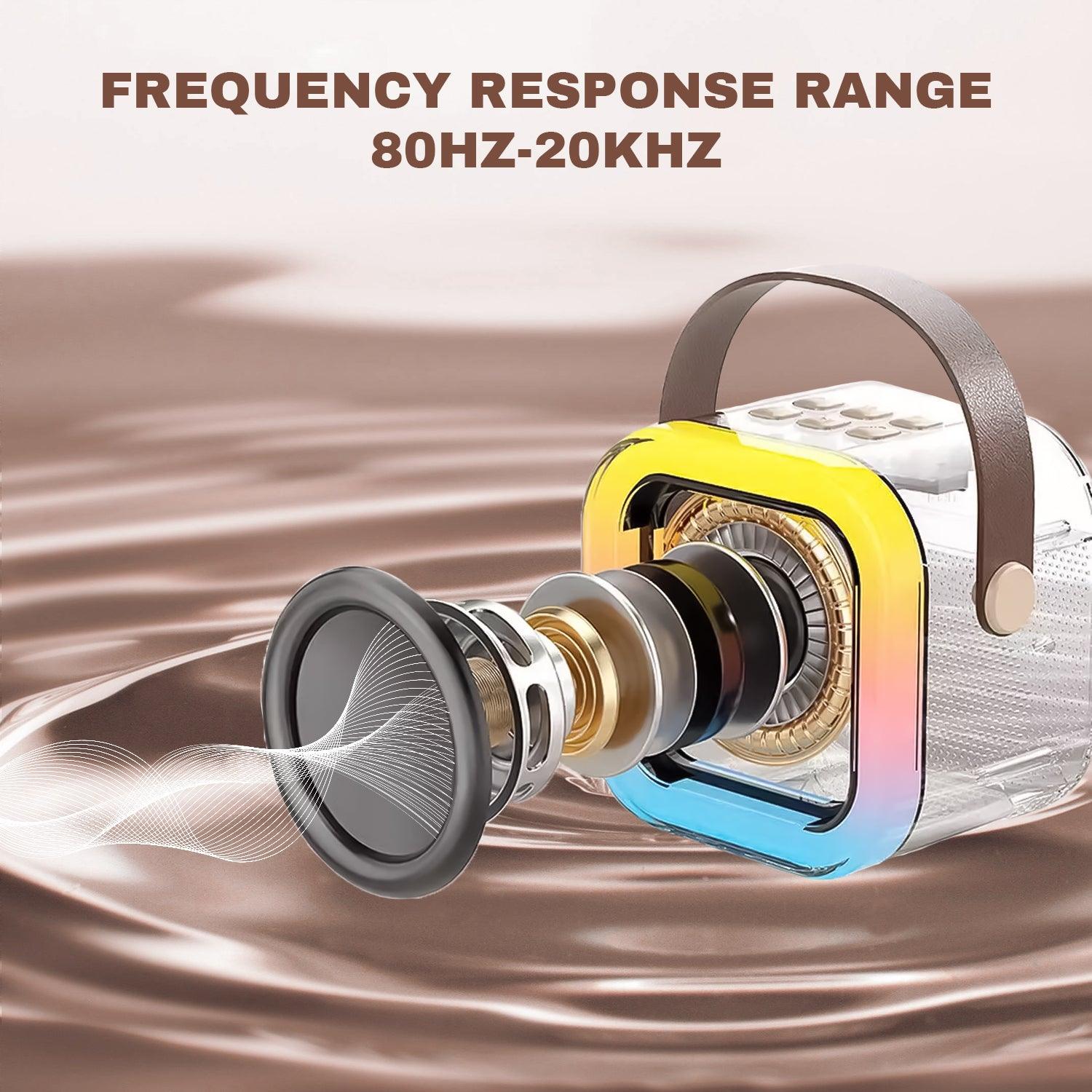 Karaoke Machine With Wireless Mic - Mini Karaoke Machine With 2 Wireless Microphones Speaker For Kids Adults Gifts Sports Toys - Tophatter Daily Deals