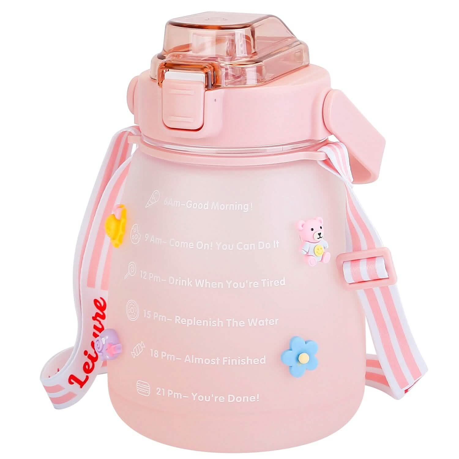 Kawaii Water Bottle with Straw Outdoor Recreation - Tophatter Daily Deals