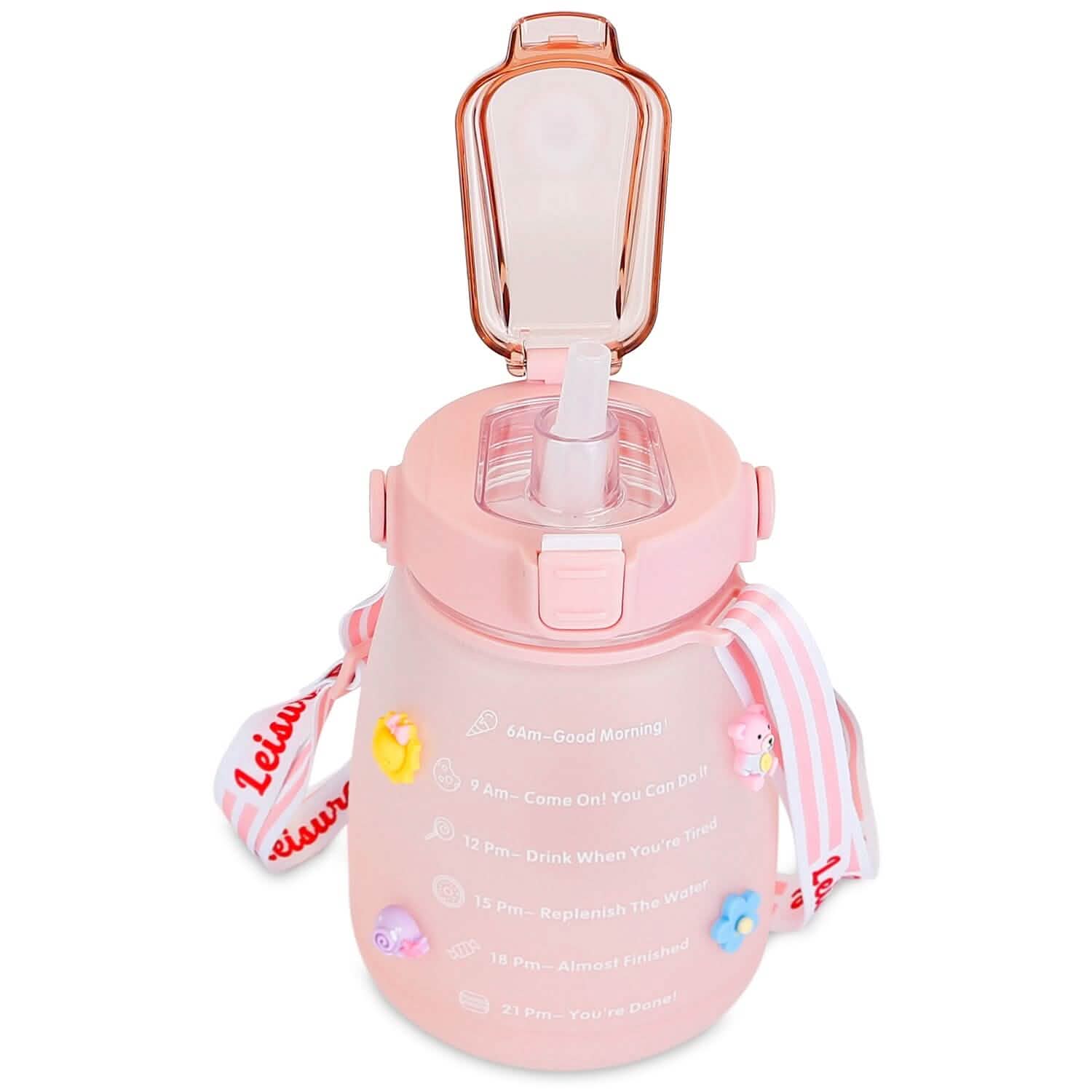 Kawaii Water Bottle with Straw Outdoor Recreation - Tophatter Daily Deals