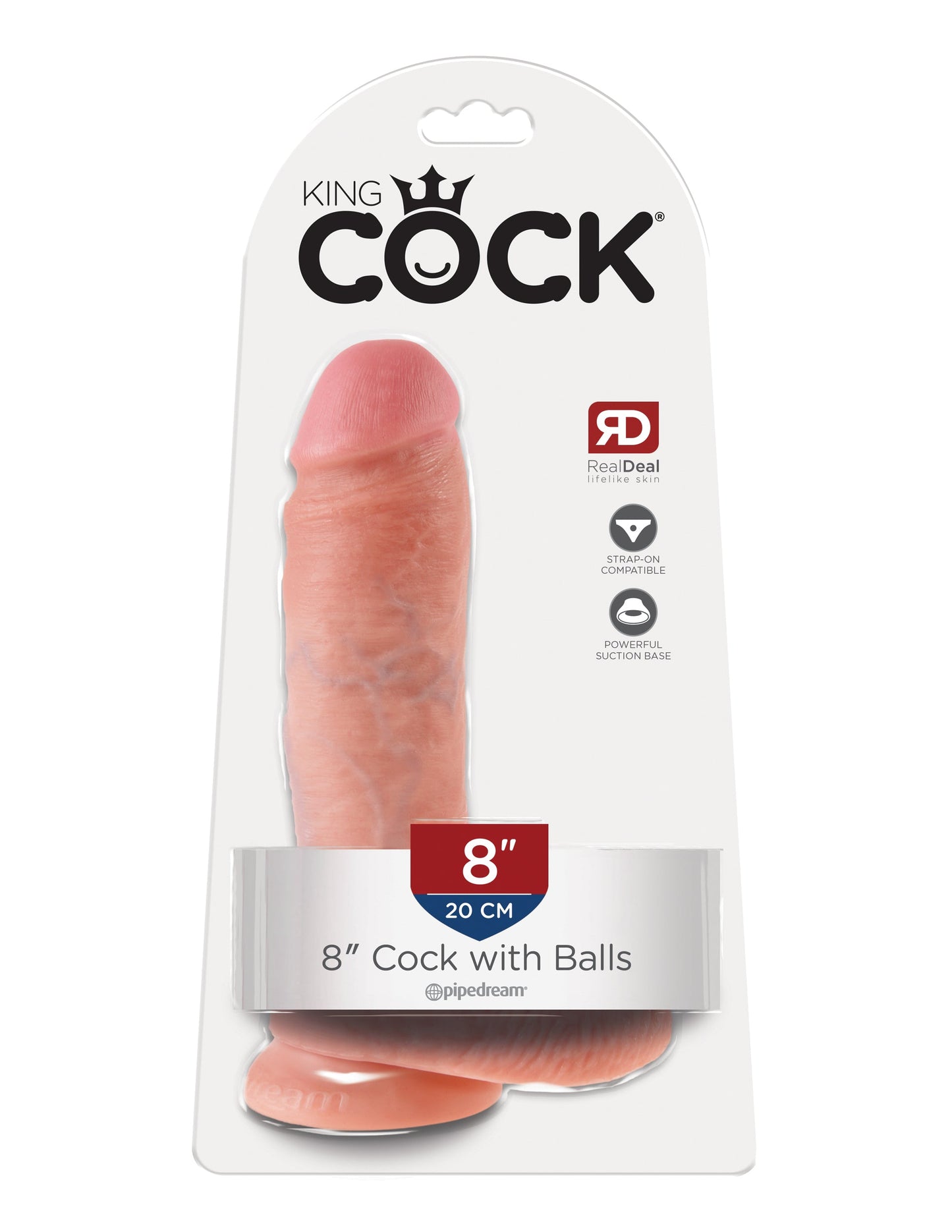 King Cock 8 Inch Cock With Balls – Realistic Handmade Dildo > Dildos > Realistic Dildos - Tophatter Daily Deals