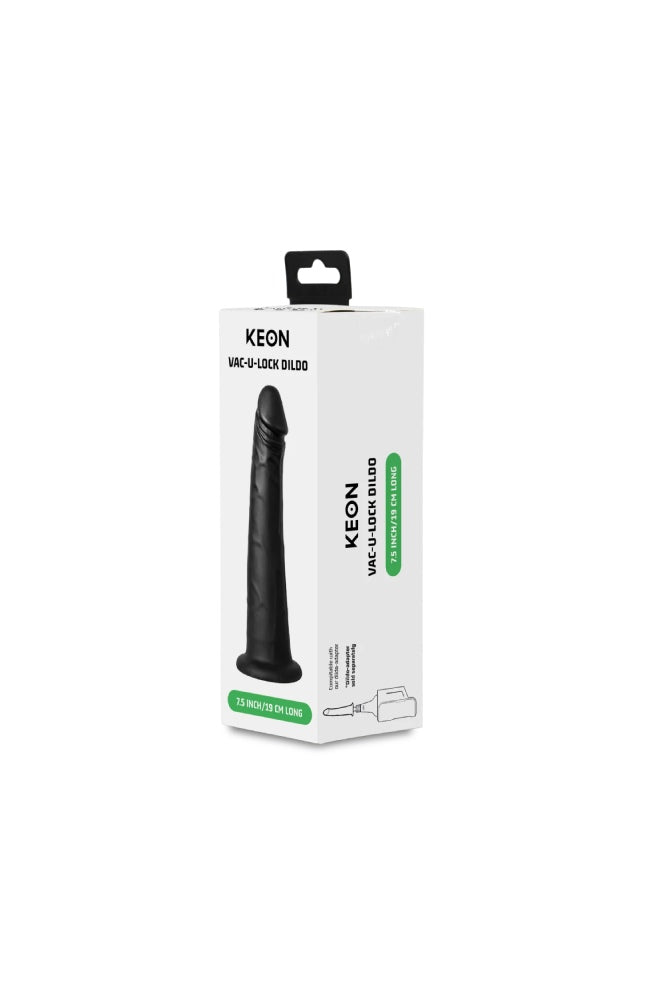 Kiiroo - Keon - 7.5" Vacuum-Lock Dildo - Black Sex Toy - Tophatter Daily Deals