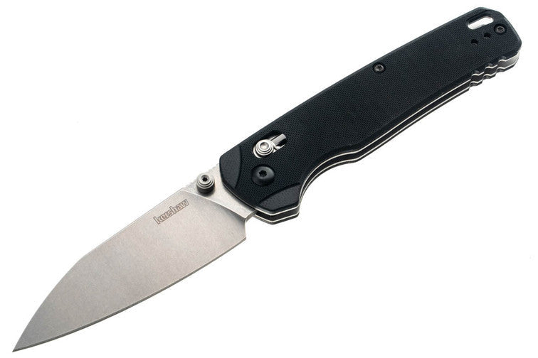 Kershaw Bel Air XL - Black G-10 Handles - Stonewash MagnaCut Blade - 6110 Folding Knives - Tophatter Daily Deals