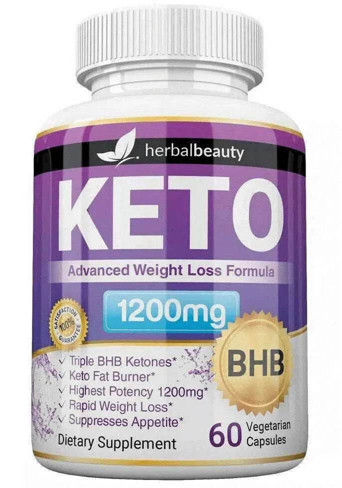 KETO BHB 1200mg Weight Loss Diet Pills Vitamins & Supplements - Tophatter Daily Deals