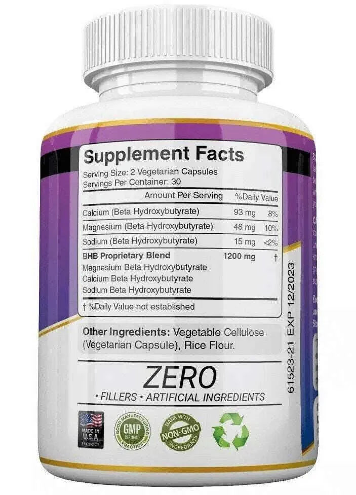 KETO BHB 1200mg Weight Loss Diet Pills Vitamins & Supplements - Tophatter Daily Deals