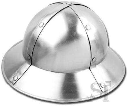 Functional Medieval Kettle Hat XIII Century Crusader Knight Infantry Helmet 16G - Tophatter's Inc. Weapons Store Online Collectible Weapons - Tophatter Daily Deals