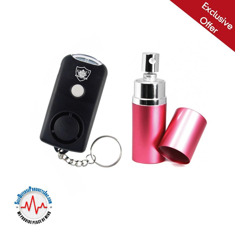 Key Chain Alarm Pink Perfume Pepper Spray Self Defense - Tophatter Daily Deals