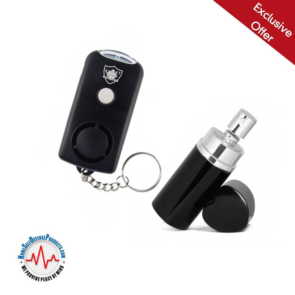 Key Chain Alarm Heart Perfume Pepper Spray Self Defense - Tophatter Daily Deals