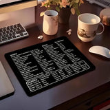 Keyboard Shortcuts Mouse Pad for Microsoft Word and Excel (PC Windows) Mouse Pad - Tophatter Daily Deals