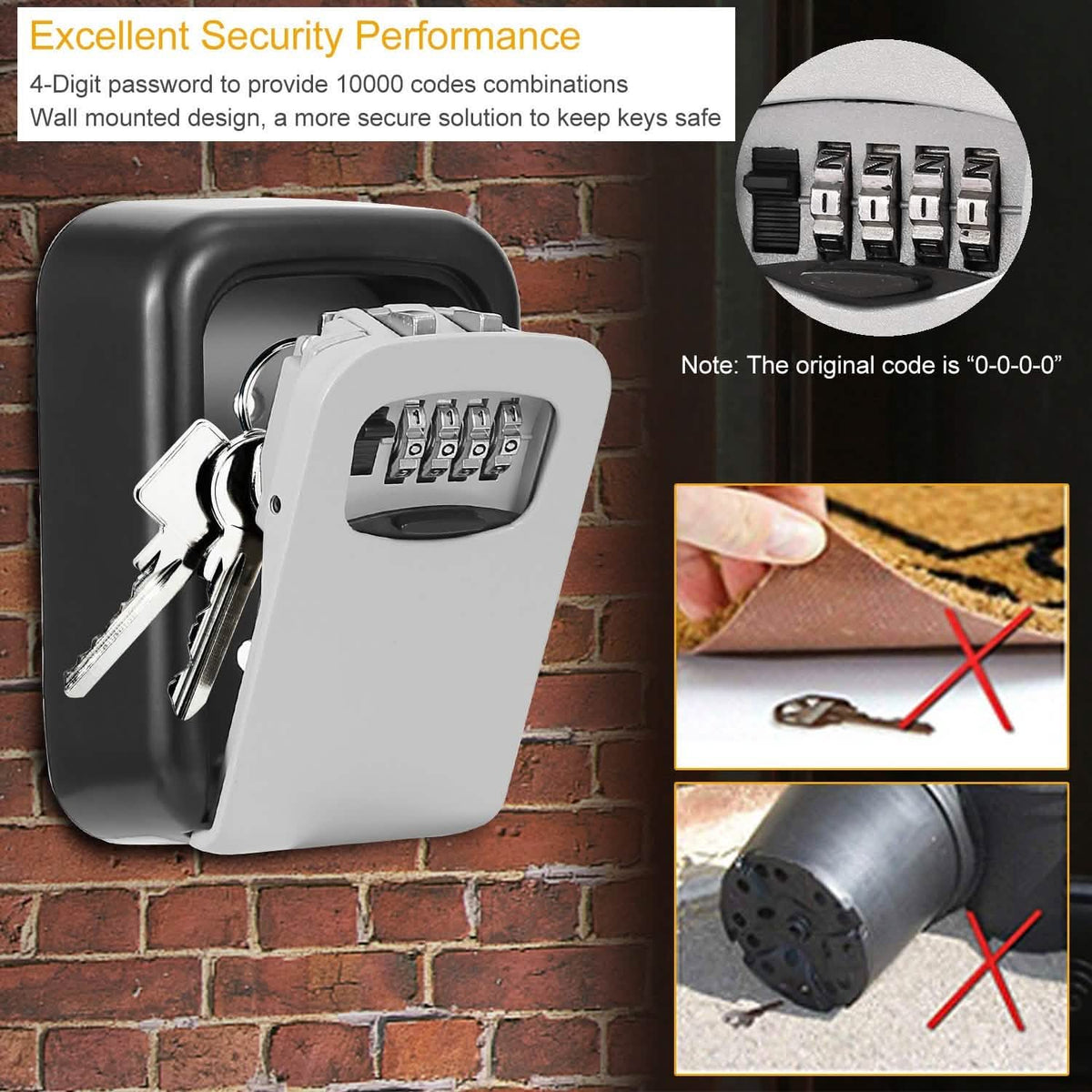 Keys Storage Lock Box with 4 Digits Combination Everything Else - Tophatter Daily Deals