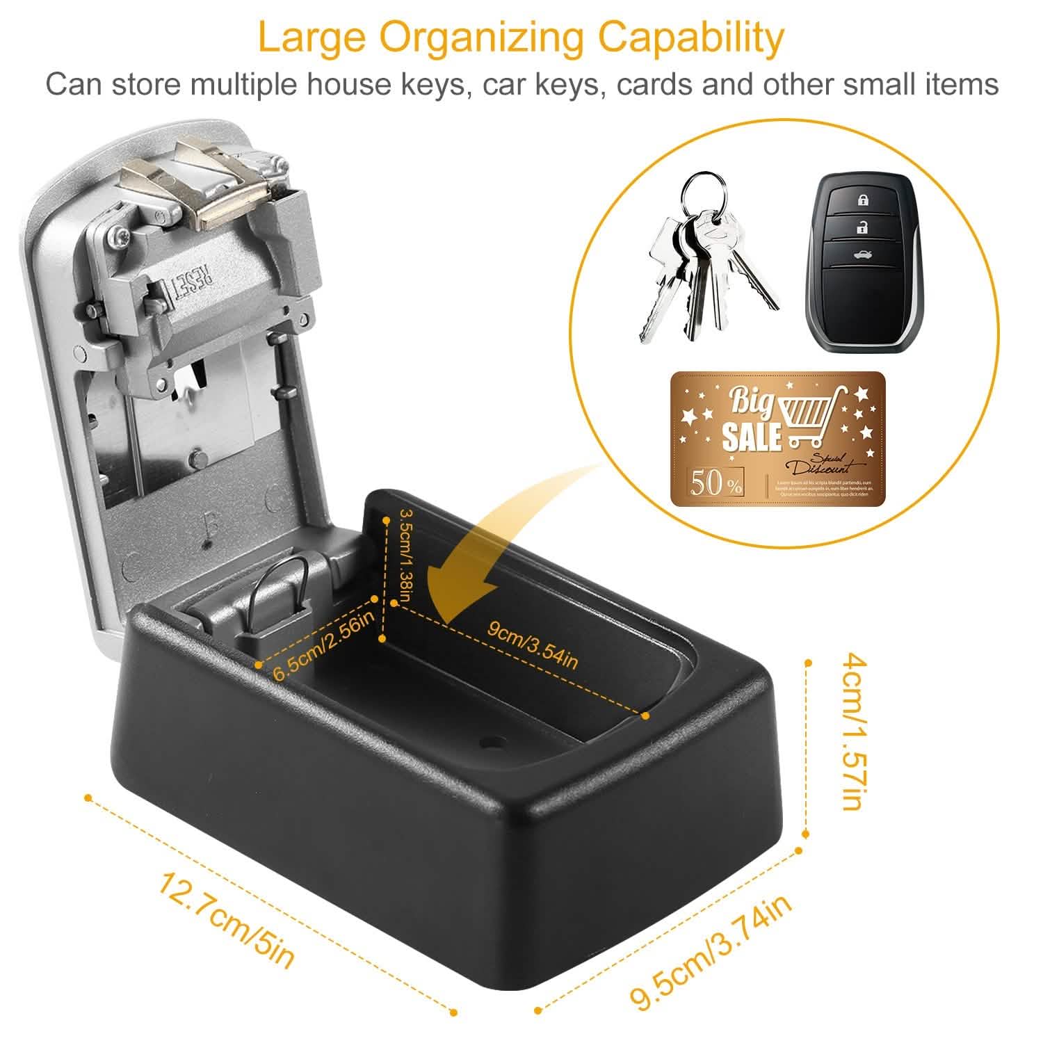 Keys Storage Lock Box with 4 Digits Combination Everything Else - Tophatter Daily Deals