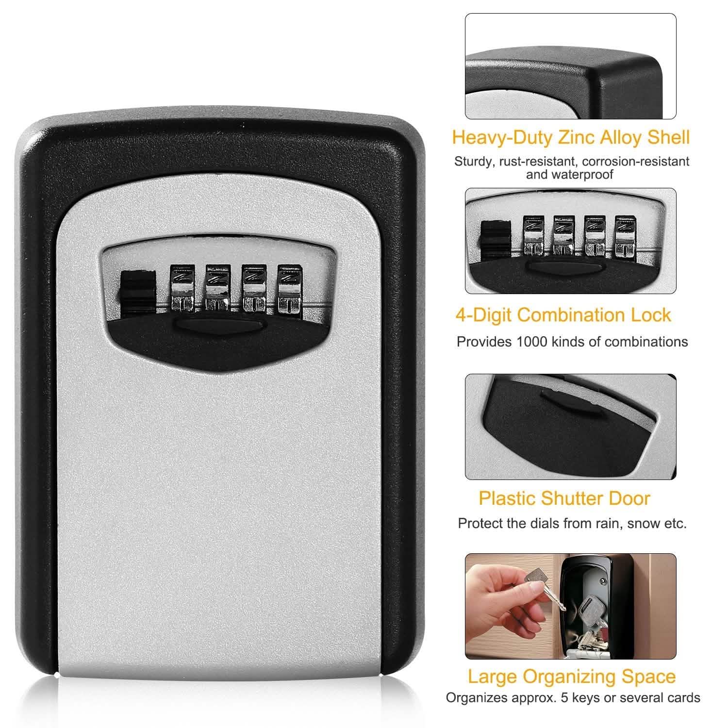 Keys Storage Lock Box with 4 Digits Combination Everything Else - Tophatter Daily Deals