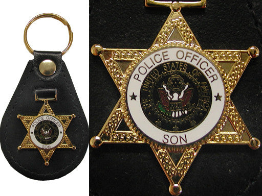 Police Officer's Family Key Fob - Father, Mother, Wife, or Daughter - Tophatter's Weapons'N'Deals Clearance & Closeouts - Tophatter Daily Deals