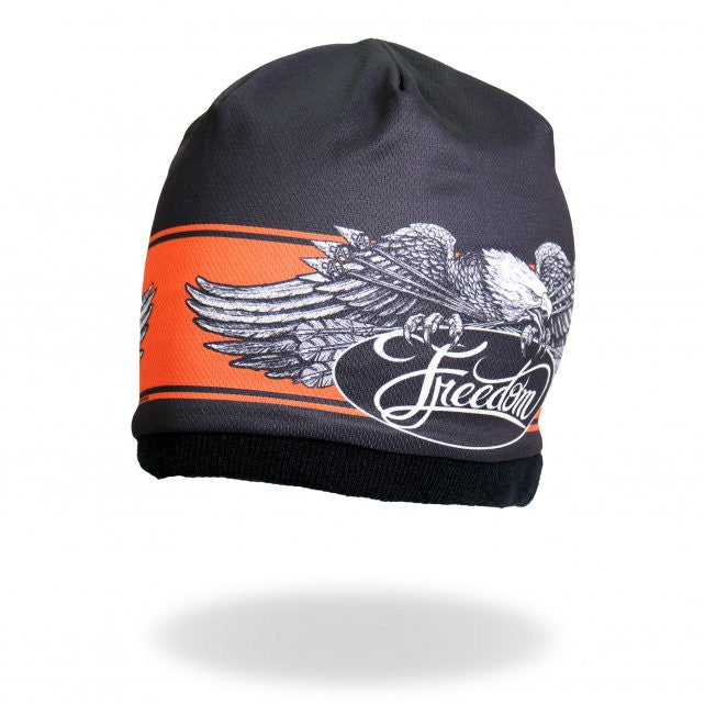 Hot Leathers Sublimated Freedom Eagle Beanie 3D Art Beanie Sublimated - Tophatter Daily Deals