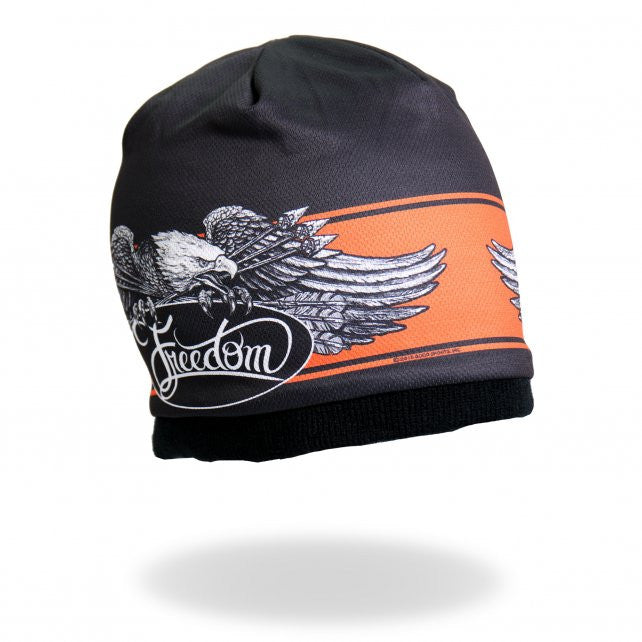 Hot Leathers Sublimated Freedom Eagle Beanie 3D Art Beanie Sublimated - Tophatter Daily Deals
