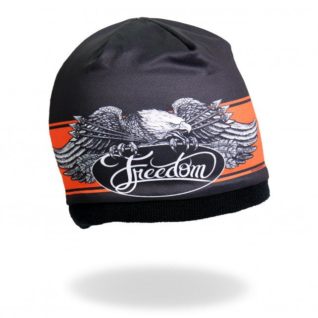 Hot Leathers Sublimated Freedom Eagle Beanie 3D Art Beanie Sublimated - Tophatter Daily Deals