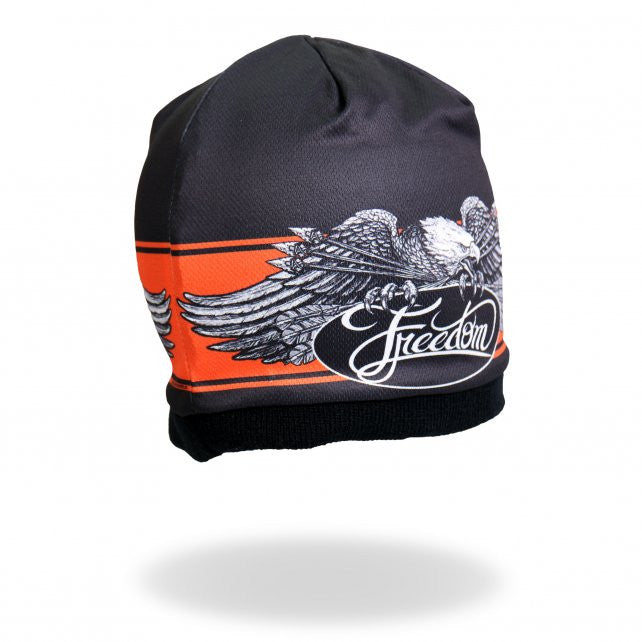 Hot Leathers Sublimated Freedom Eagle Beanie 3D Art Beanie Sublimated - Tophatter Daily Deals