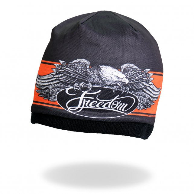 Hot Leathers Sublimated Freedom Eagle Beanie 3D Art Beanie Sublimated - Tophatter Daily Deals