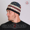 Hot Leathers Sublimated Distressed American Flag Beanie 3D Art Beanie Sublimated - Tophatter Daily Deals