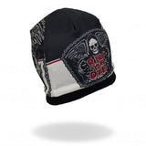 Hot Leathers Sublimated Rough Cut Ride or Die Reaper Beanie 3D Art Beanie Sublimated - Tophatter Daily Deals