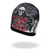 Hot Leathers Sublimated Rough Cut Ride or Die Reaper Beanie 3D Art Beanie Sublimated - Tophatter Daily Deals